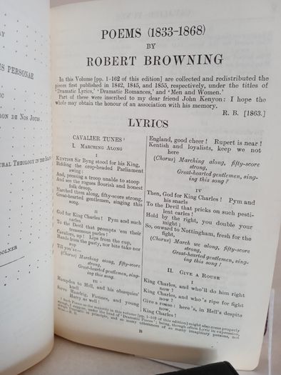 Poems of Robert Browning: Containing Dramatic Lyrics, Dramatic Romances, Men and Women, Dramas, Pauline, Paracelsus, Christmas-Eve and Easter-Day, Sordello and Dramatis Personae by Humphrey Milford Published by Humphrey Milford (HQ26)