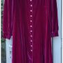 Magenta velvet Kitri Dress Image 2