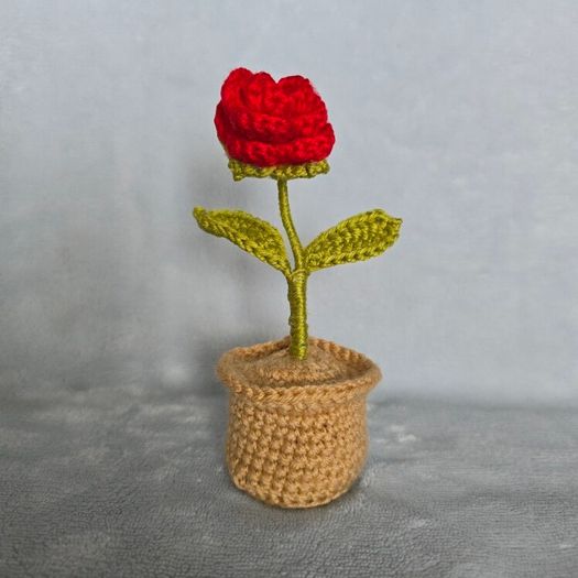 Handmade mini Flower Rose Pot