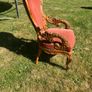 antique armchair carved walnut 1874 Image 2