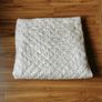Reversible cream/brown bed throw Image 2