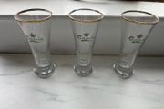 carlsberg vintage half pint glasses