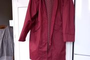 Jack Murphy Dk. Red Raincoat S16  3/4 Length