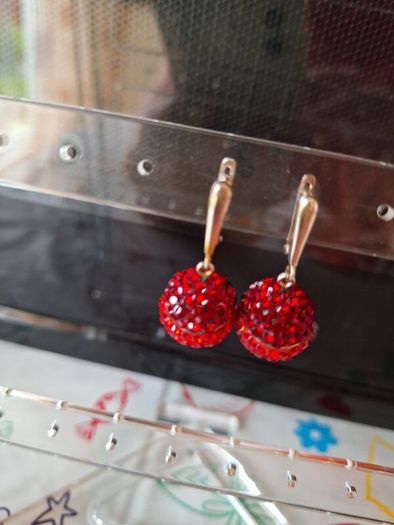 new silver earrings