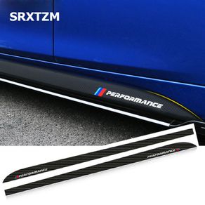 2pcs 5D Carbon Fiber Side Skirt Sill Sticker Stickers Decal for BMW 3 5 F22 F30