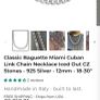 Silver chain and bracelet flooded with moissanites Image 2
