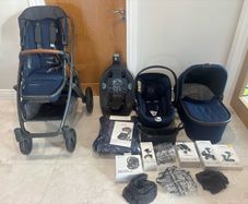 UPPAbaby Vista V2 travel system - navy - extras!