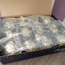 Box of x12 Gold Speckle Geometric Style Glass Christmas Baubles Image 5