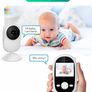 Baby monitor with camera and night vision, Video Baby Monitor no Wifi, Rechargeable Battery, 2 Way Audio Talk, Lullabye music (2.4 inches) Image 2
