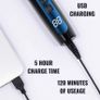 Professional Hair Clippers for Men Kids Family, Waterproof Hair Trimmer Cordless Rechargeable Led Display Three Speed Adjustment Electric Ceramic Blades Hair Clippers Beard Trimmer Cordless (FREE POSTAGE) Image 4