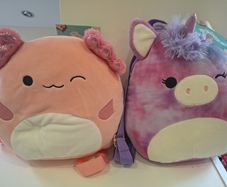 Squishmallow backpacks x 2