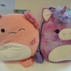 Squishmallow backpacks x 2