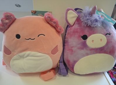Squishmallow backpacks x 2