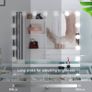 LIMITED TIME DEAL Hollywood Vanity Cosmetic Mirror For Makeup with Lights, Type-C and USB Output Port, 15 Bulbs 3 Lighting Modes Tabletop and Wall Mounted Image 2