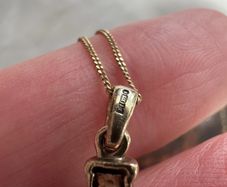 9k gold chain and cross