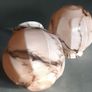 Pair of Bauhaus pink glass lampshade Image 4