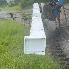 2 Heavy duty structural steel beams 19ft