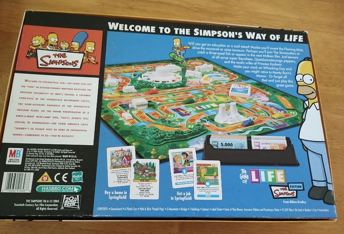 'The Simpsons' The Game of Life Board Game (26293)