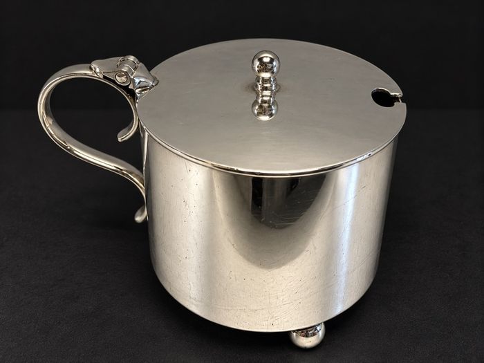 Vintage Silver-Plated Mustard Pot