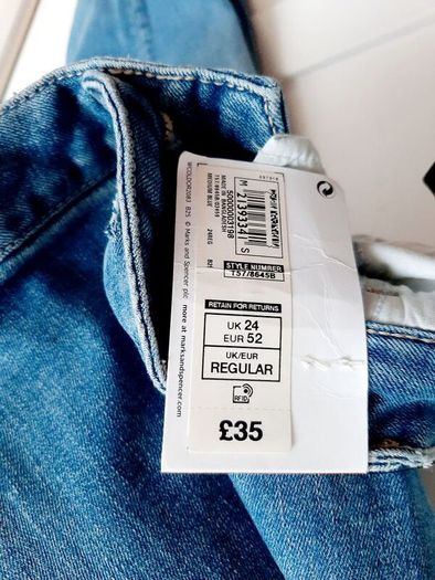 M&s Jeans Uk 24r Bnwt