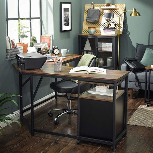 _Corner Desk, L-Shaped Computer Desk, Office Desk, Study