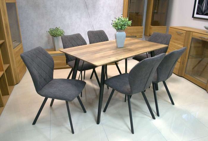 Cappuccino Stitch Dining Chair  Beige Chenille