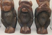 vintage carved monkeys