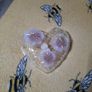 heavy glass heart dish Image 2