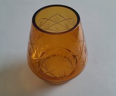 SHADE - Amber - Cut Glass