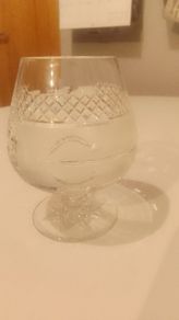 Beautiful Connemara Celtic Crystal Large Brandy Glass.