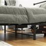 King Size Bed Frame with Storage, 5ft Kingsize Bed Frame with Headboard and Footboard Image 9