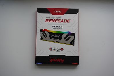 32gb Ddr5-6400mhz Kingston Fury Renegade Rgb (kit Of 2x16gb) (kf564c32rsak2-32)