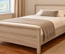 Double Bed Frame 140 x 190 cm + mattress