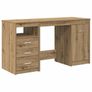 Desk with Cabinet Artisan Oak Engineered Wood Image 3