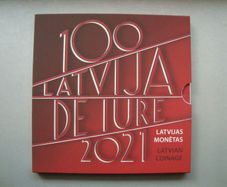 Latvia 2021 Euro Coin Set. 5.88 Euro. 9 coins. BU