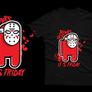 Among Us Game T-Shirts for adults and kids gaming among us t-shirts impostor t-shirts Image 3