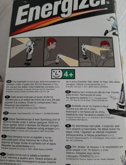new vintage collectable Mr energizer torch 1998 unopened