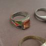 Handmade Brass Rings Lot of 15 Vintage Ancient Style Mixed Designs Image 3