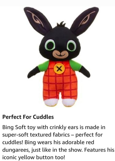Crinkly Bing ; soft toy (1456)(A6)