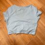 Shein Blue cropped t shirt top size Small Image 2
