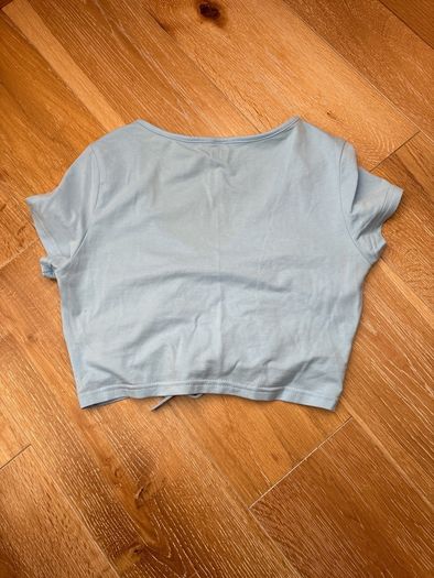 Shein Blue cropped t shirt top size Small