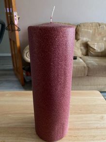 Glitter 30cm x 10cm candle