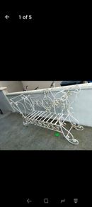 wrought iron bench