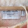 BNWT FRNCH Paris Pastel Floral Intarsia Knit Sweater Pink Blue Cream S/M Image 3