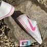 Premium Retro White Pink Leather Nike Image 3
