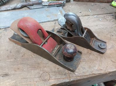 pair of antique box planes