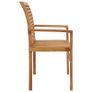 Garden Bench 112 cm Solid Teak Wood Image 4