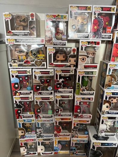 47 Boxed Funko Pop Collection - Hellboy, Jurassic Park, Alien, Deadpool & More