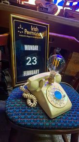 Vintage rotary phone lamp