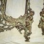 Beautiful Pair of Antique Art Nouveau Beatrice Bronzed Photo Frames Cherub Postage Available or Collection Image 8